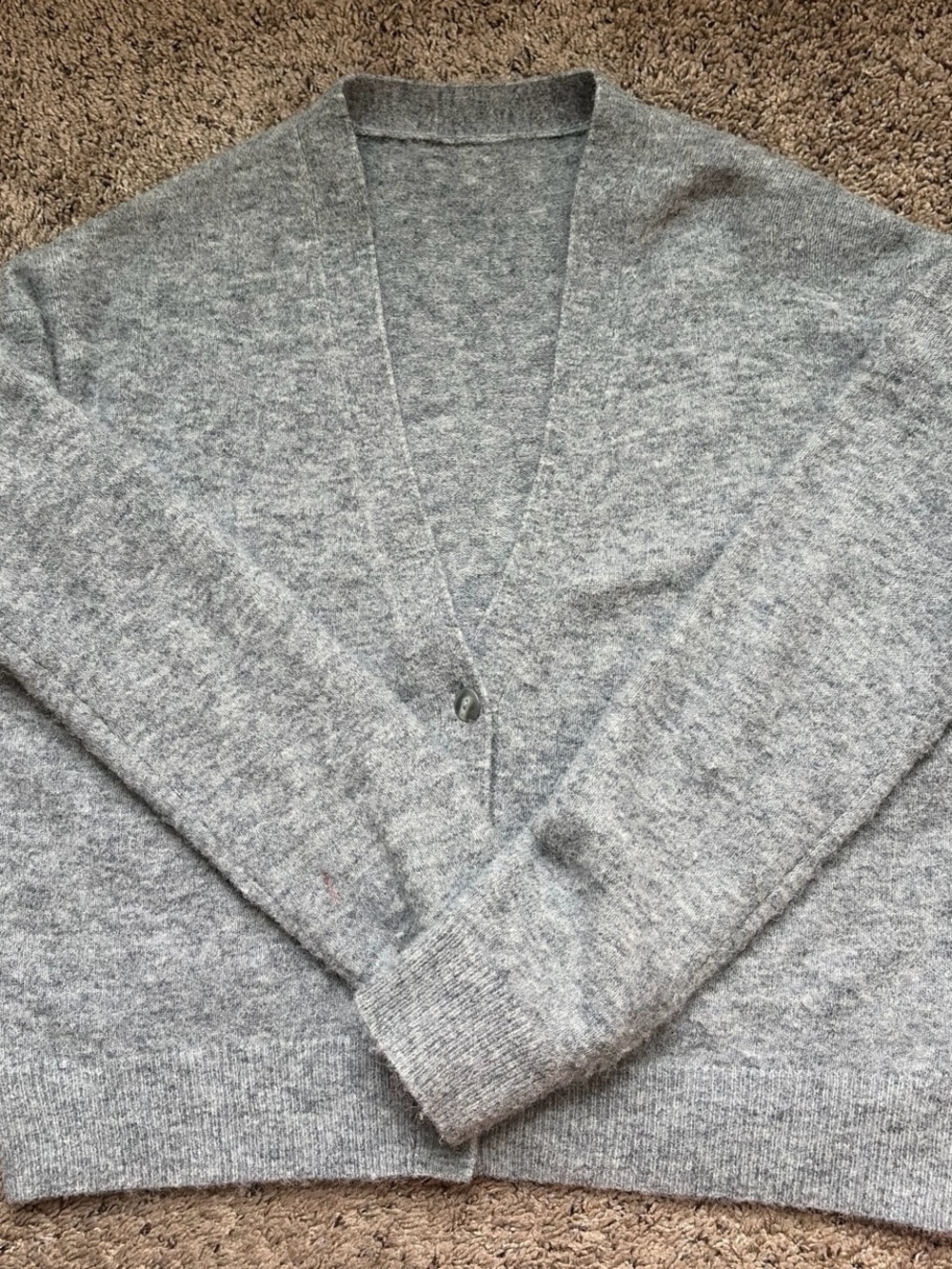 Lululemon Gray Wool Cardigan